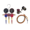 6-piece air conditioner gas filling and measuring tool set R12, R134A