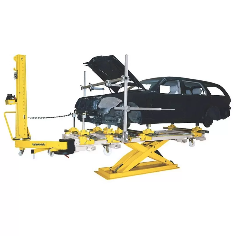 Bệ kéo nắn kết hợp cầu nâng di động