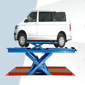 Scissor lift to check wheel angle with load capacity of 5.5 tons